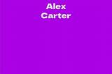 Alex Carter Net Worth