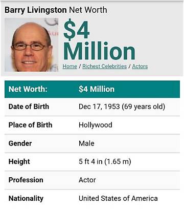Barry Livingston Net Worth