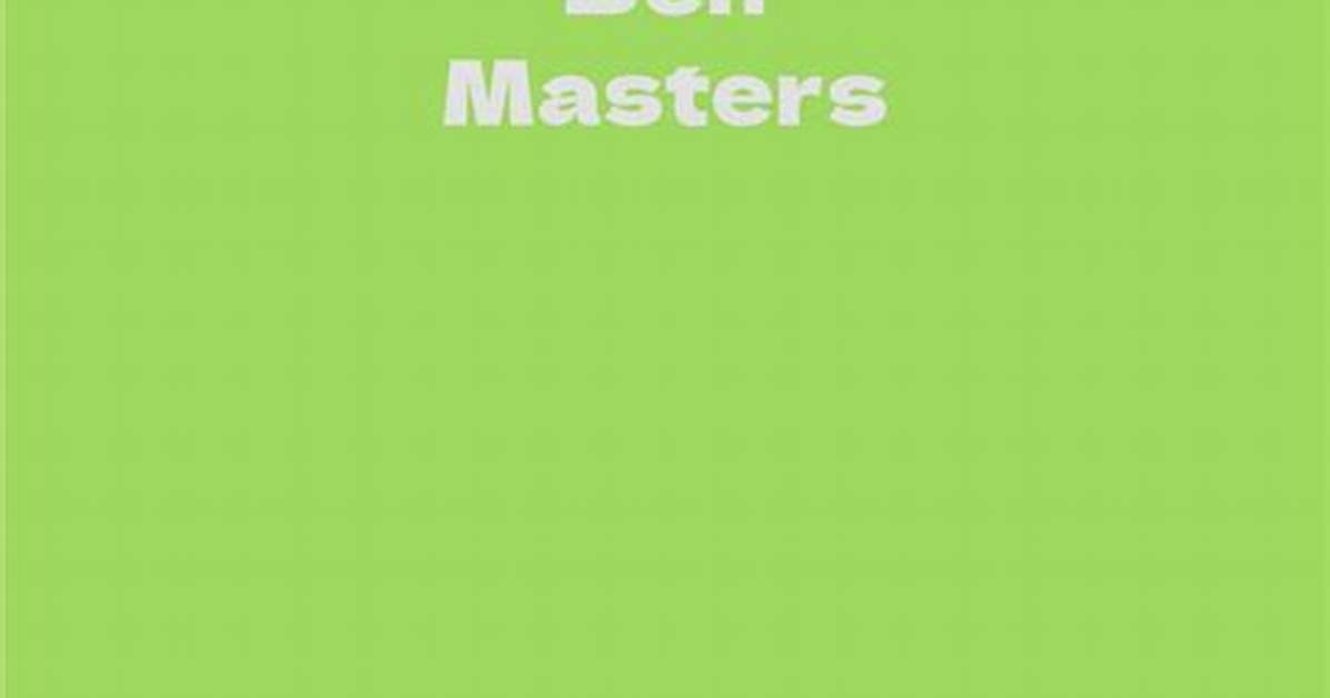 Ben Masters Net Worth