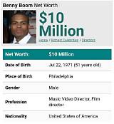 Benny Boom Net Worth
