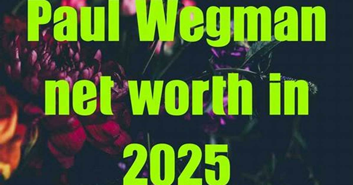 Bill Wegman Net Worth