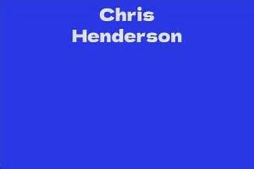 Chris Henderson Net Worth