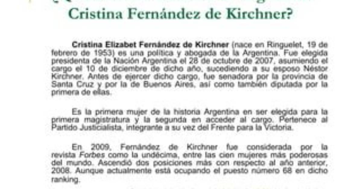 Cristina Fern C3 A1Ndez De Kirchner Net Worth 160 Jpg