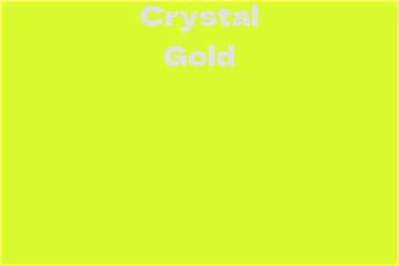 Crystal Gold Net Worth