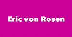Eric Von Rosen Net Worth