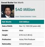 Gerard Butler Net Worth