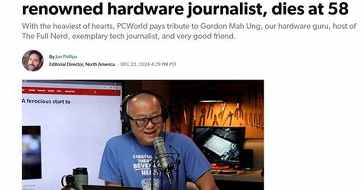 Gordon Mah Ung Net Worth