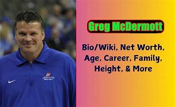 Greg Mcdermott Net Worth
