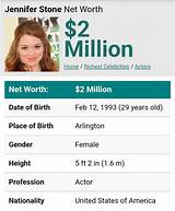 Jennifer Stone Net Worth
