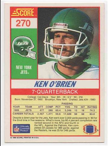 Ken O’brien Net Worth