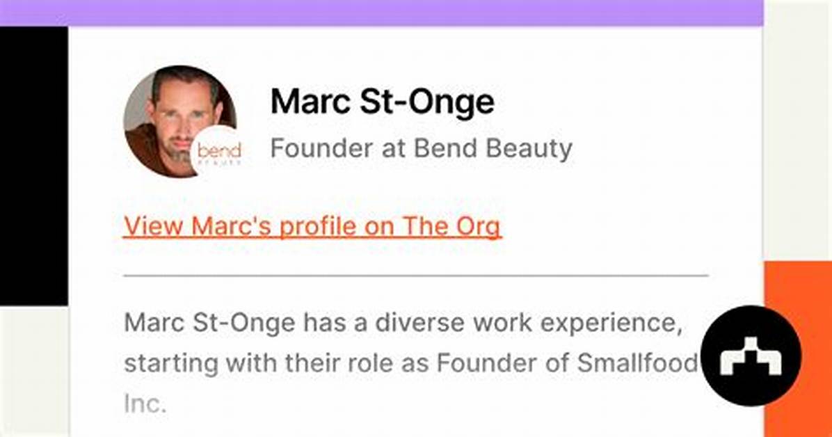 Marc St-Onge Net Worth