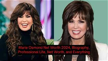 Marie Osmond Net Worth