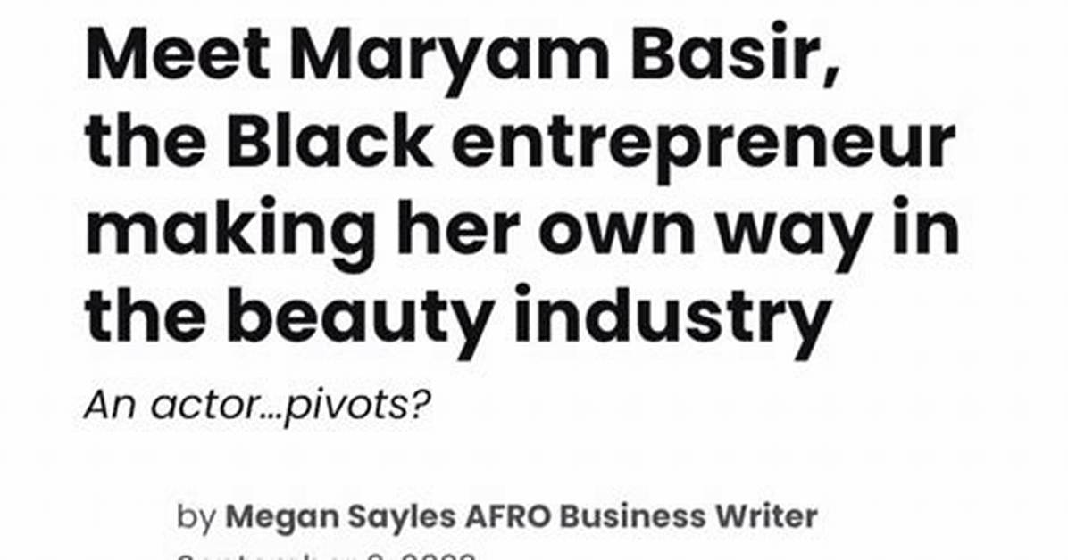 Maryam Basir Net Worth