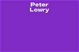 Peter Lowry Net Worth