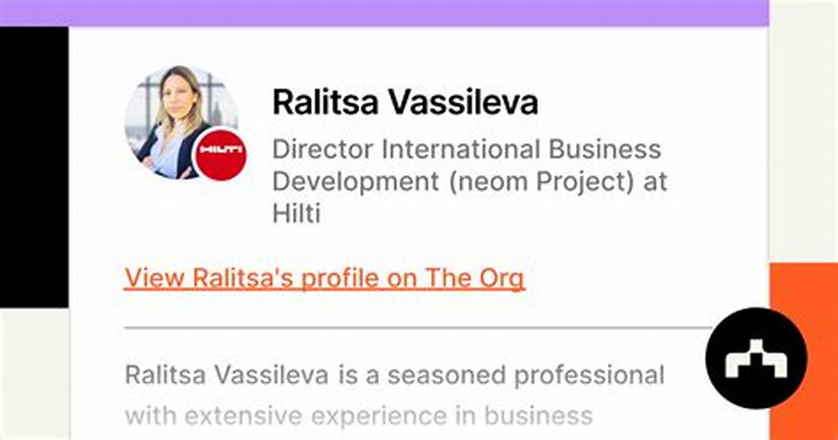 Ralitsa Vassileva Net Worth