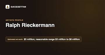 Ralph Rieckermann Net Worth