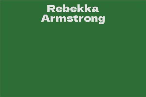 Rebekka Armstrong Net Worth