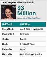 Sarah Wayne Callies Net Worth