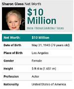 Sharon Gless Net Worth