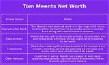 Tom Meents Net Worth