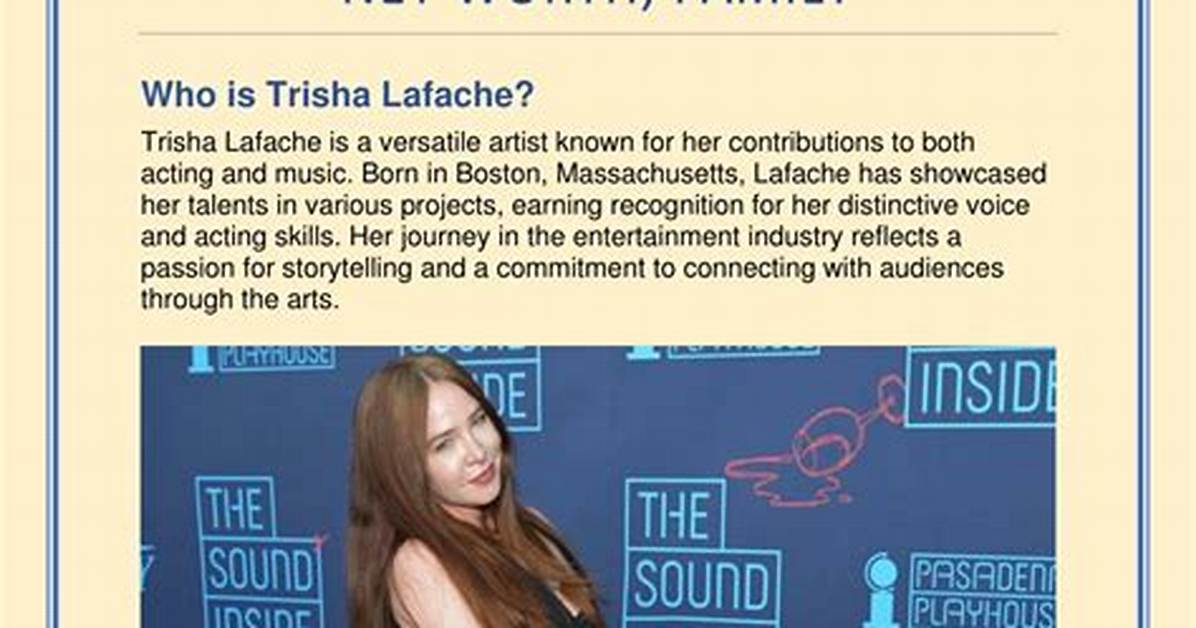 Trisha Lafache Net Worth